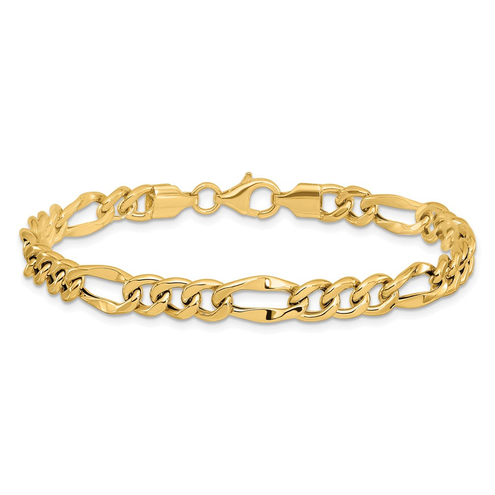 14k Polished Figaro Link Bracelet