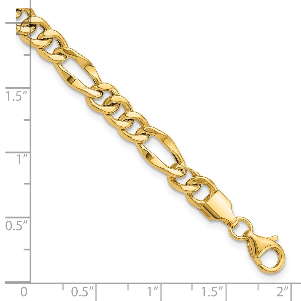 14k Polished Figaro Link Bracelet