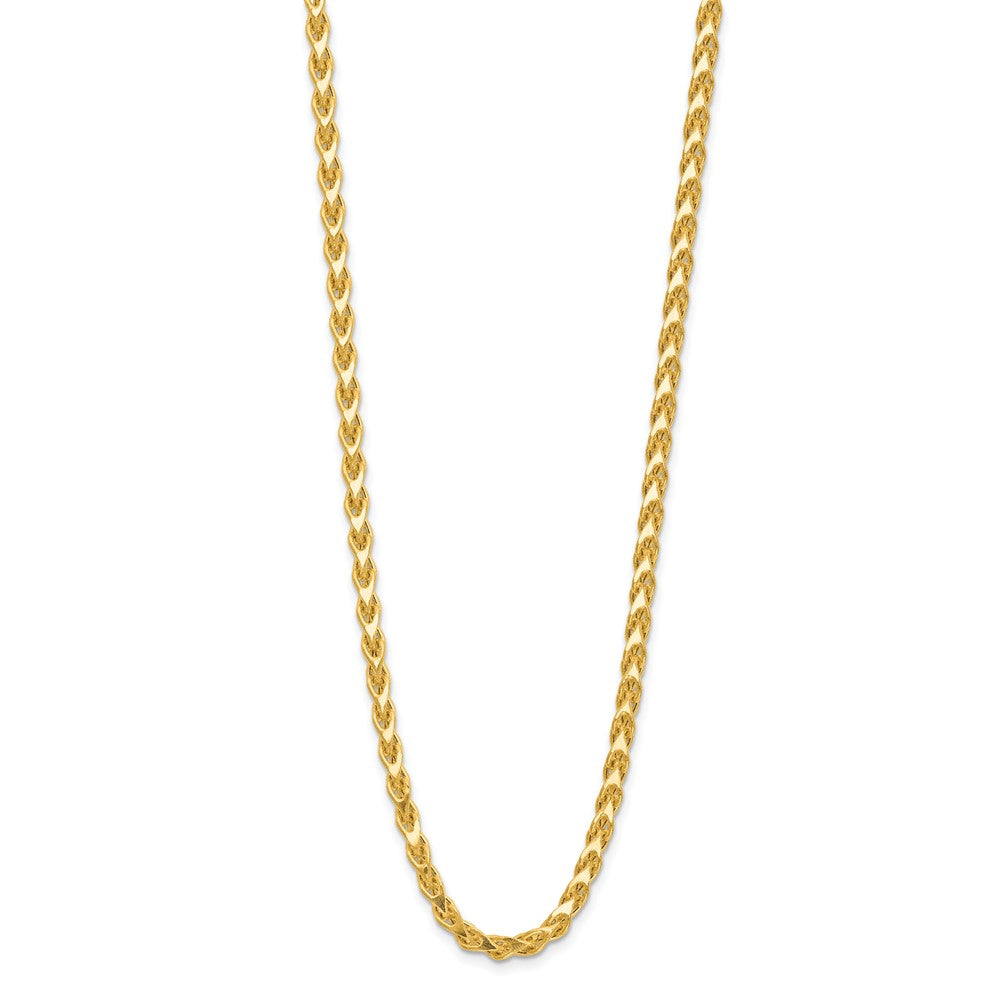 14K Polished 3mm Fancy Link Franco Necklace