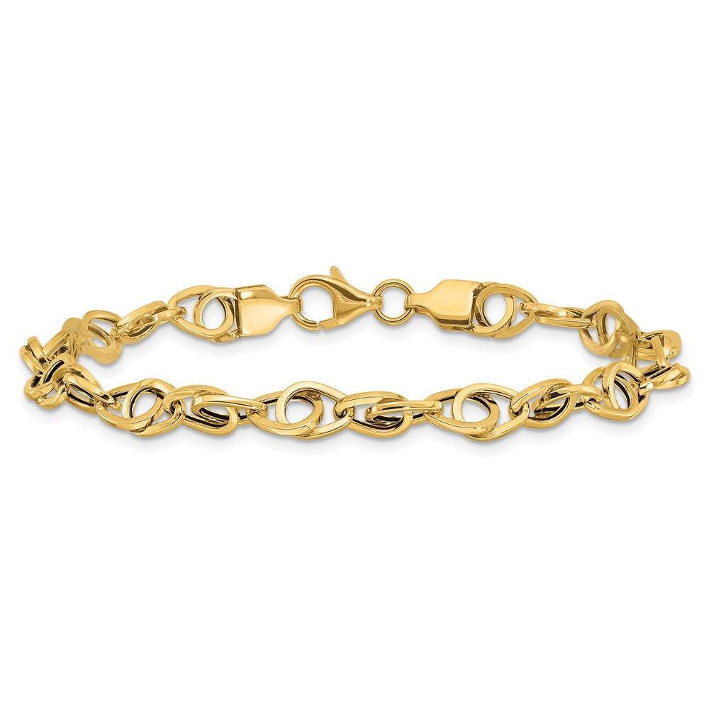 14k Polished Fancy Link Bracelet