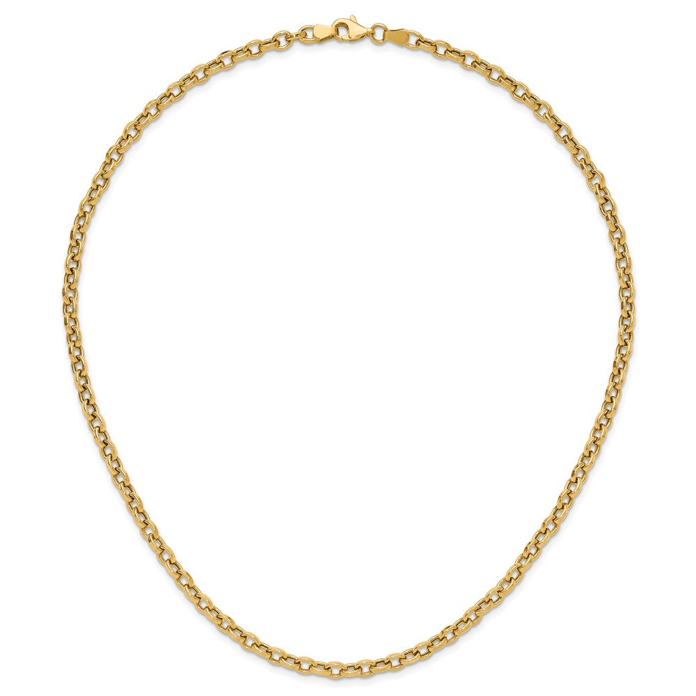14K Polished Link Necklace