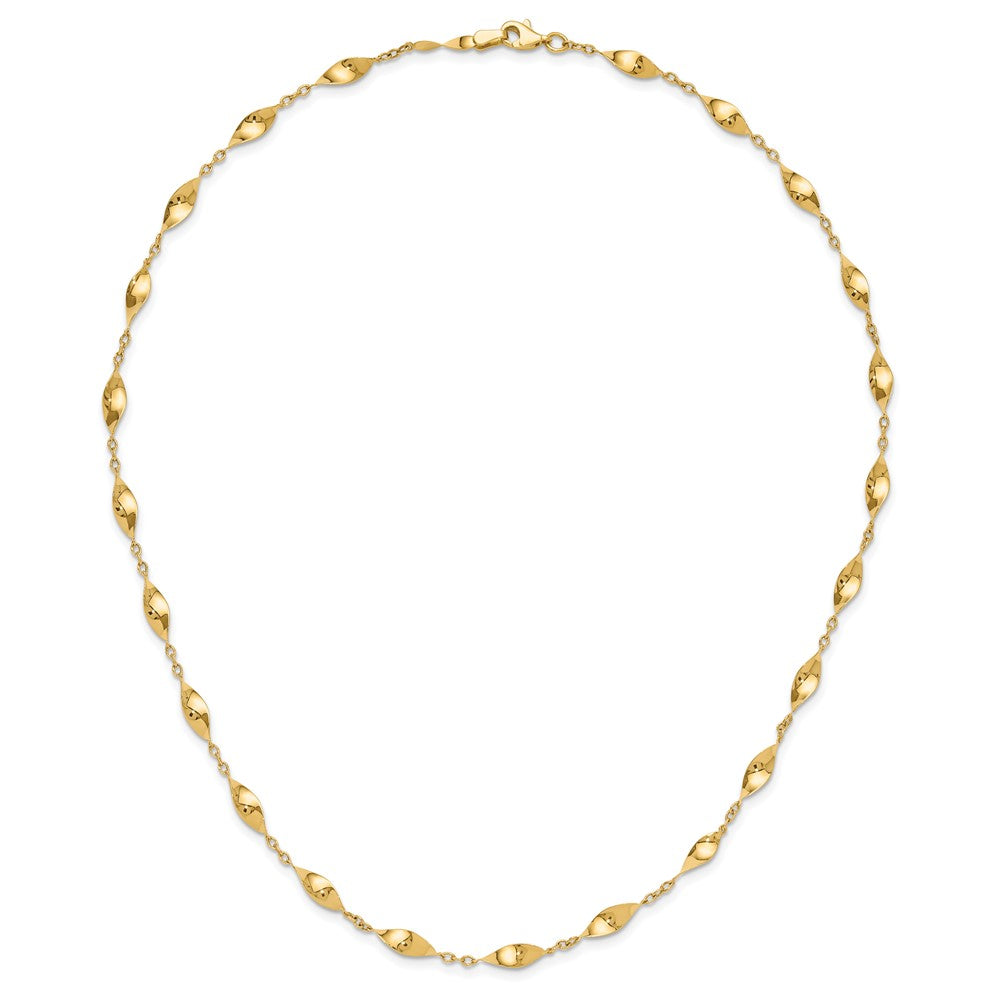 14K Polished Fancy Necklace
