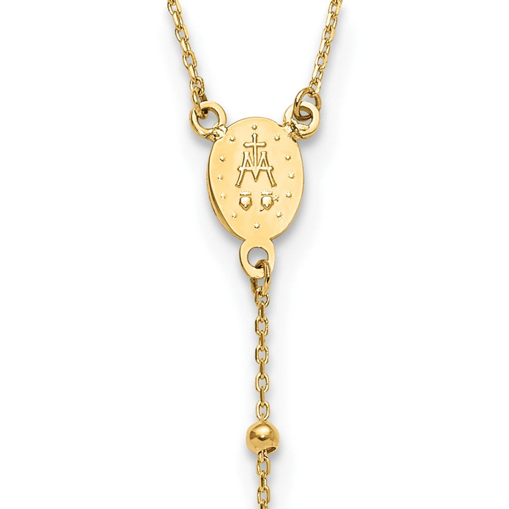 14K Yellow Gold Polished Rosary