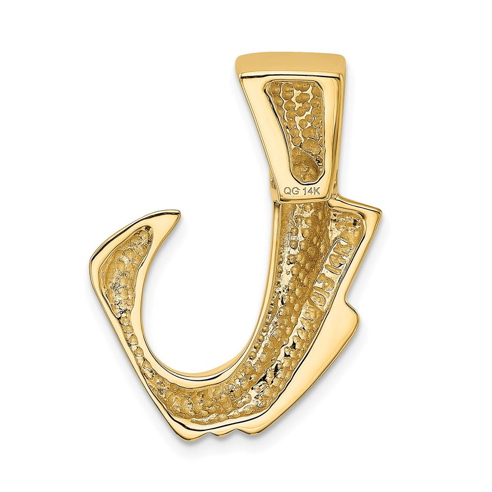 14k Yellow Gold Omega Slide