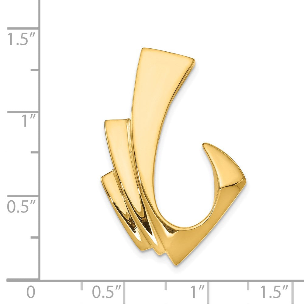 14k Yellow Gold Omega Slide