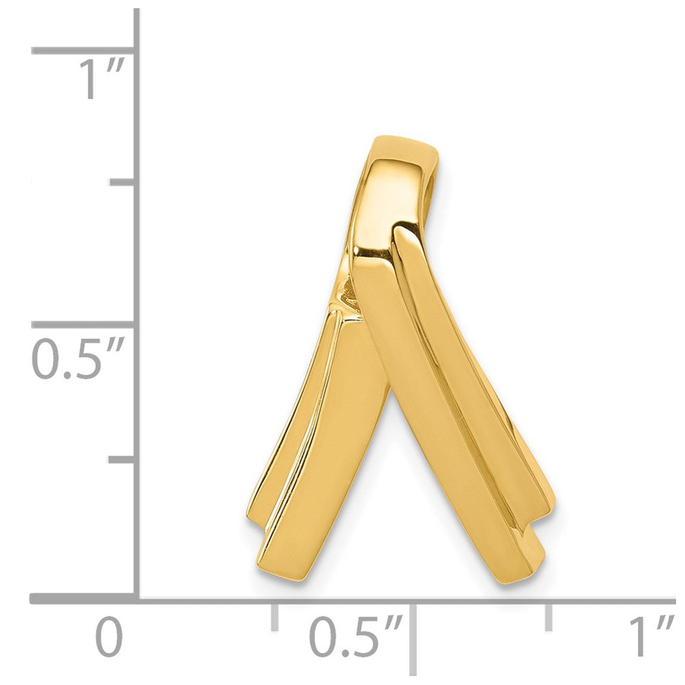 14k Yellow Gold Fits up to 6mm Regular and Fancy Omega Slide