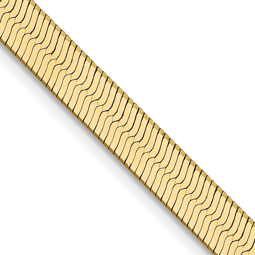 14k Yellow Gold 4mm Silky Herringbone Chain