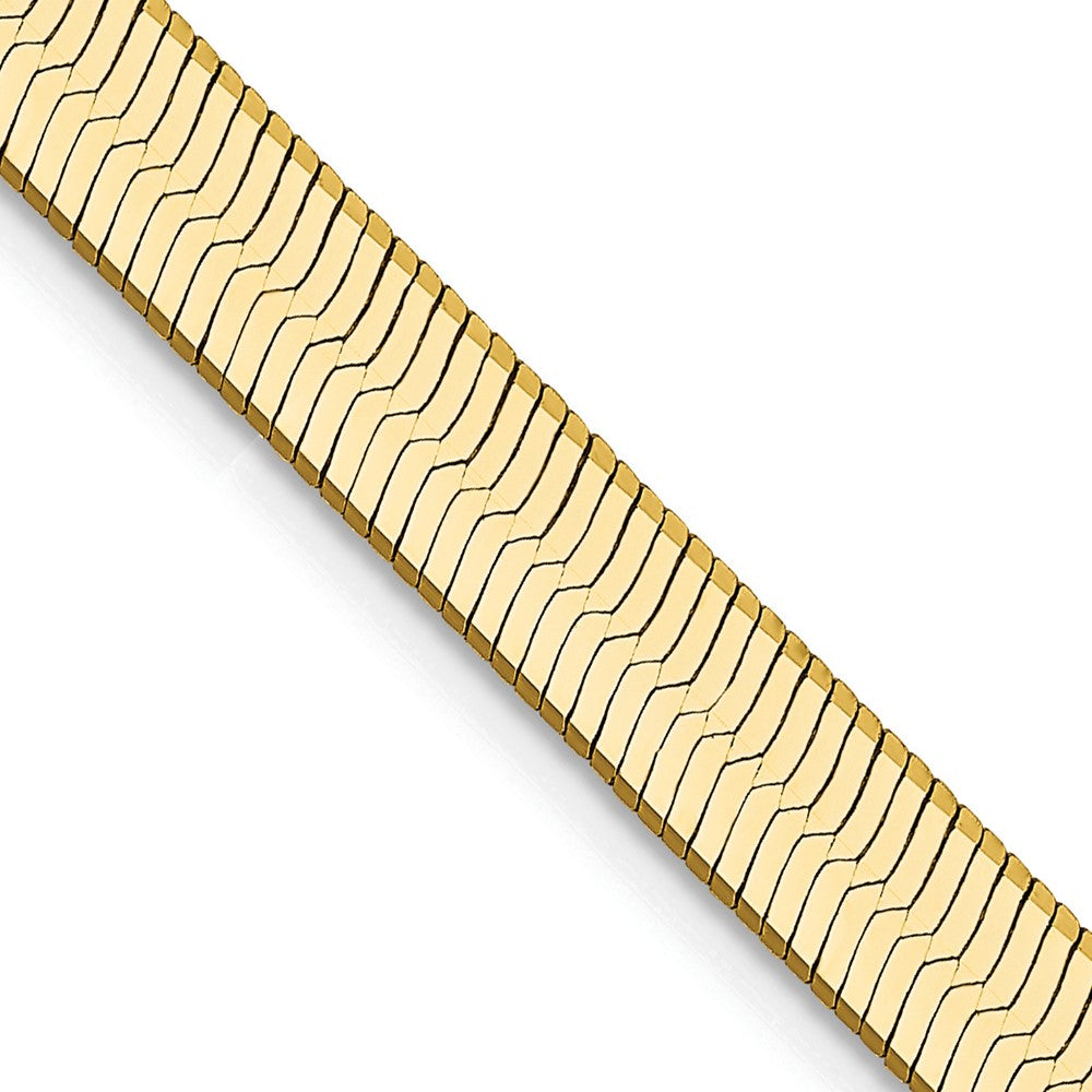 14K 20 inch 5mm Silky Herringbone with Lobster Clasp Chain