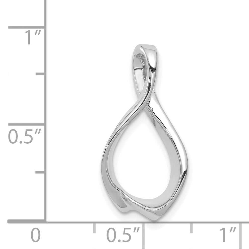 14k White Gold Fits up to 2mm Omega/ 4mm Reversible Omega Slide