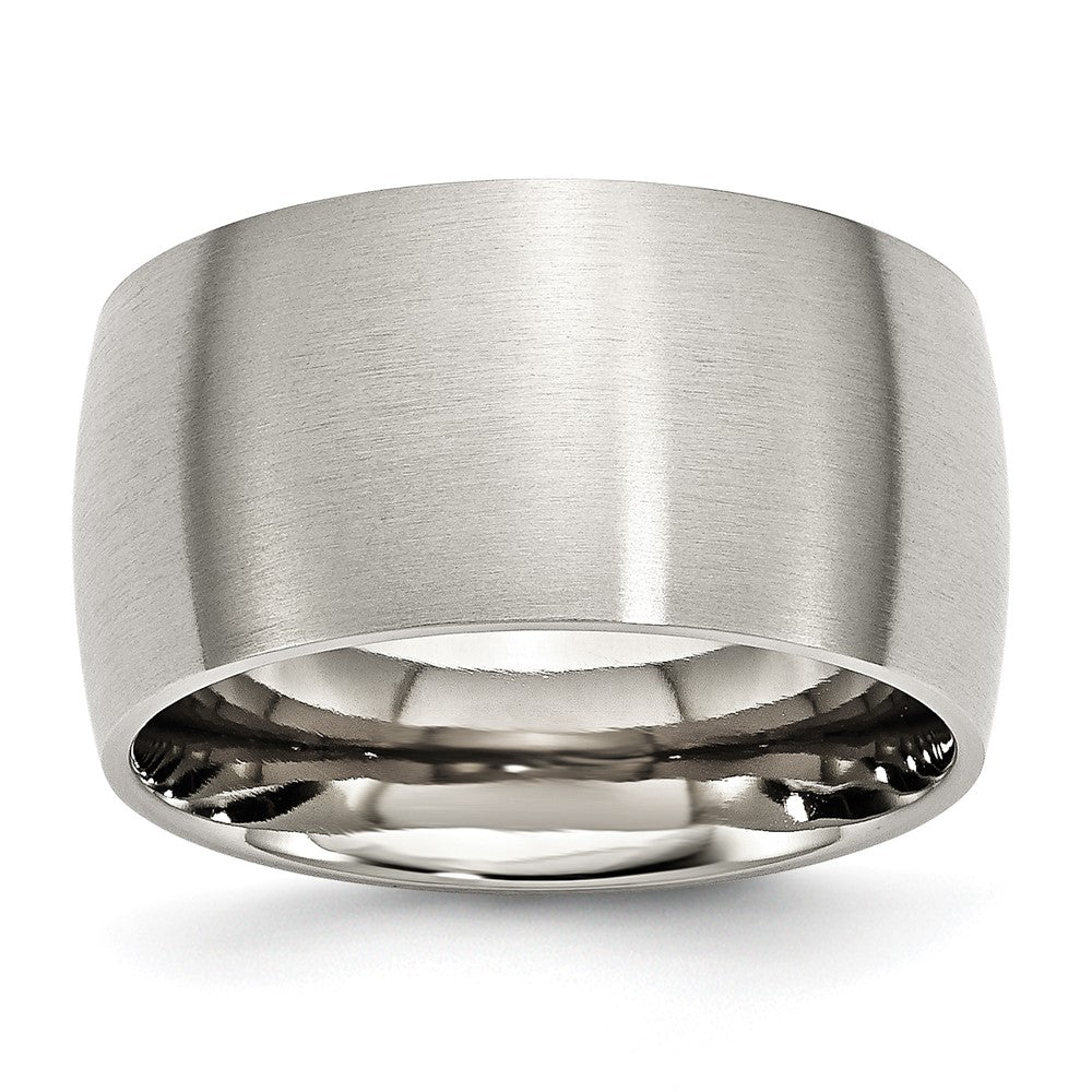 Chisel Stainless Steel Brushed 12mm Half Round Band
