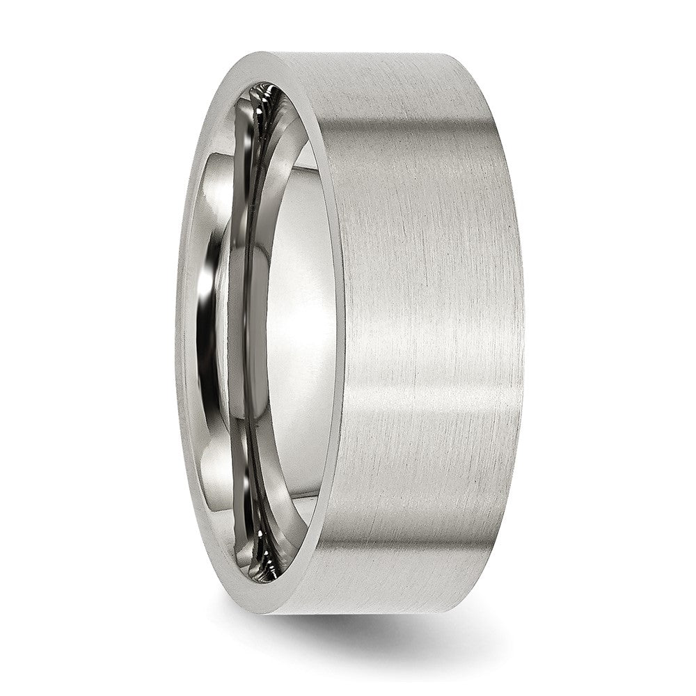 Chisel Stainless Steel Brushed 8mm Flat Band