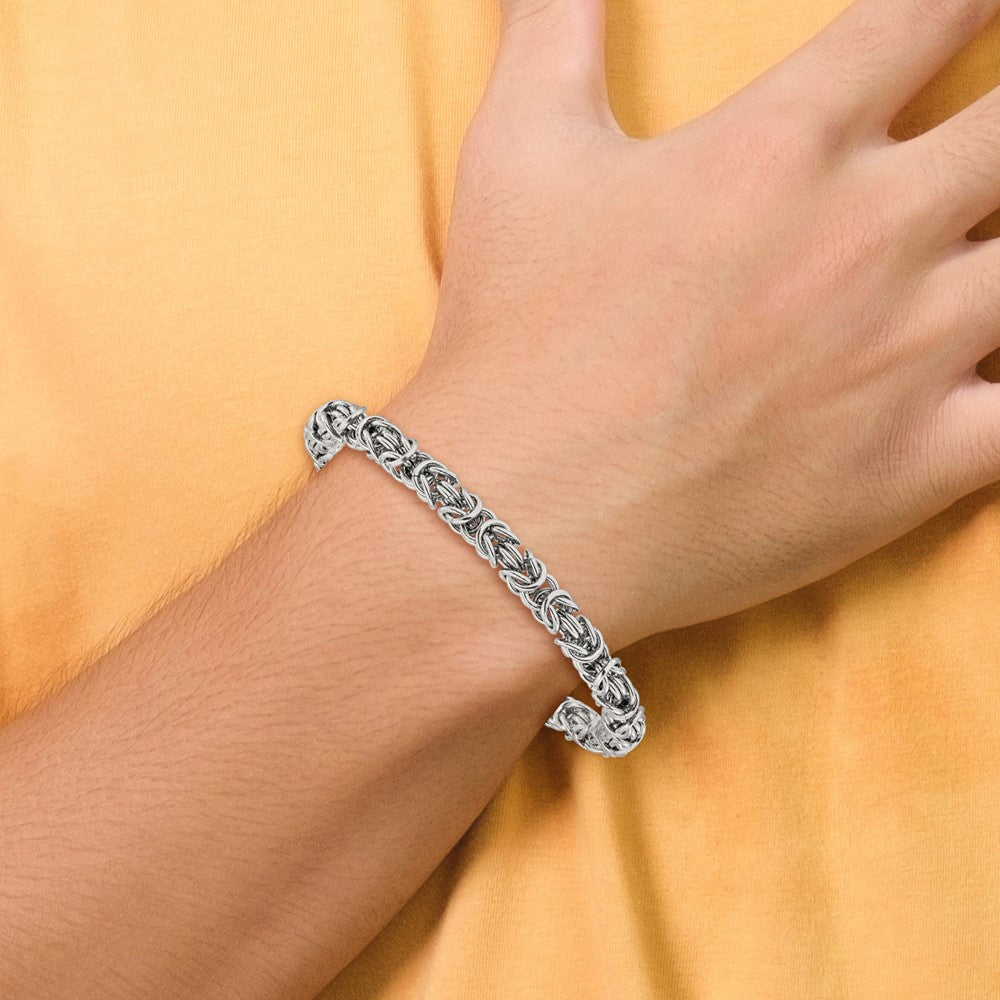Chisel Stainless Steel Polished 6mm 8.5 inch Fancy Link Bracelet