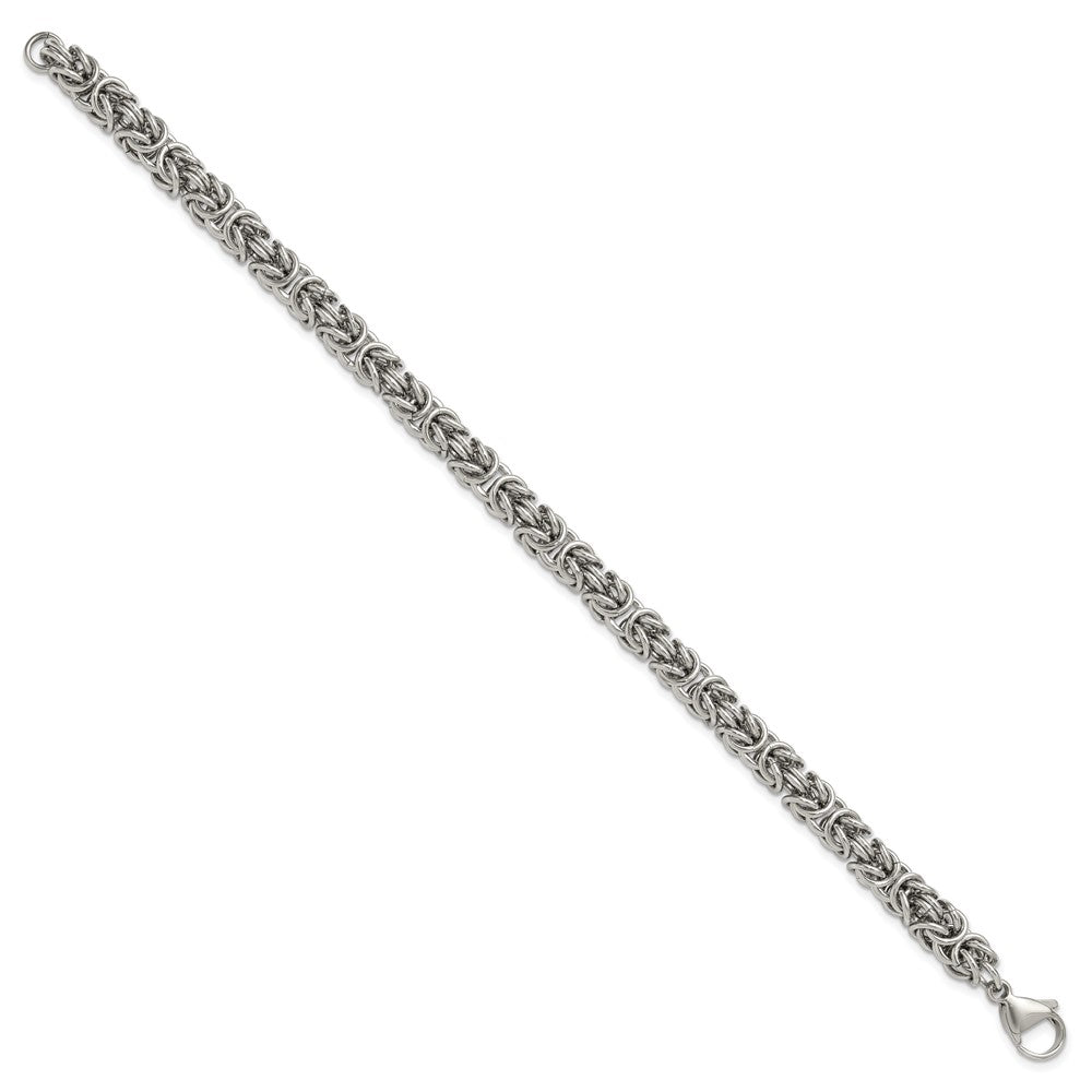 Chisel Stainless Steel Polished 6mm 8.5 inch Fancy Link Bracelet