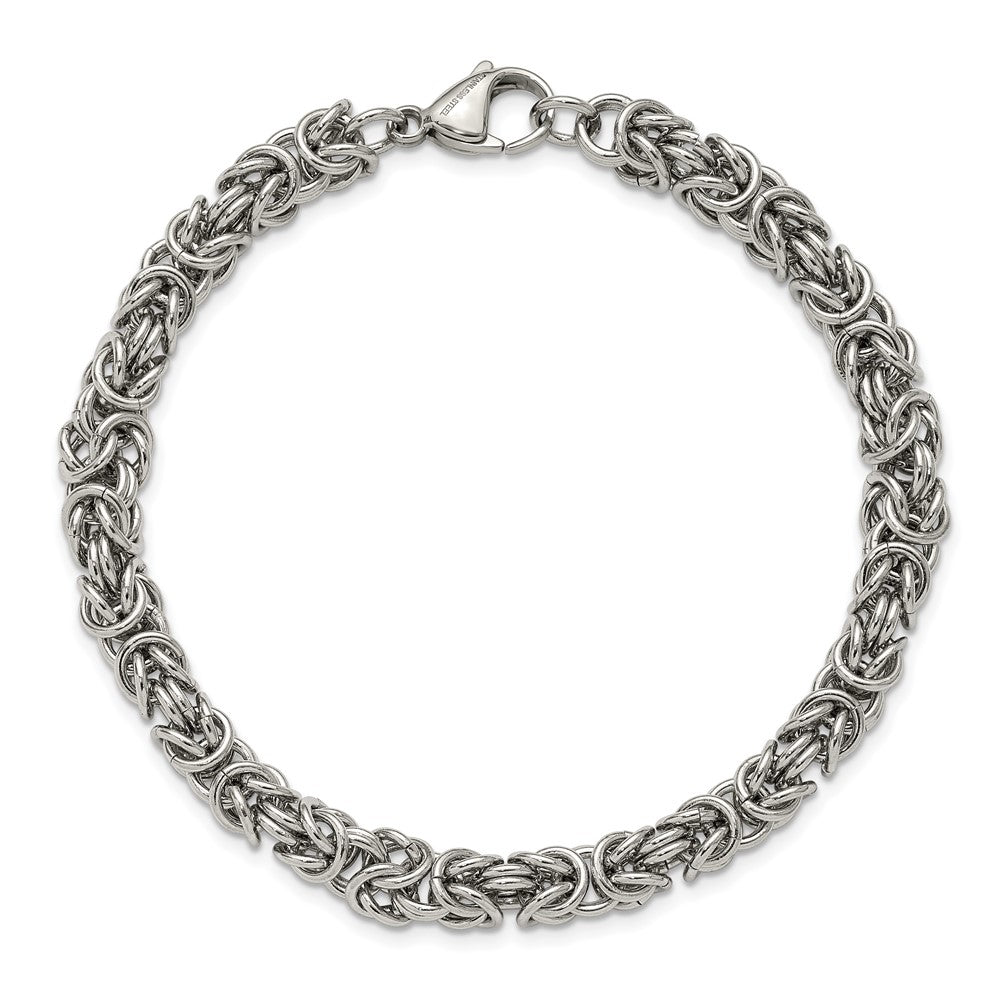 Chisel Stainless Steel Polished 6mm 8.5 inch Fancy Link Bracelet