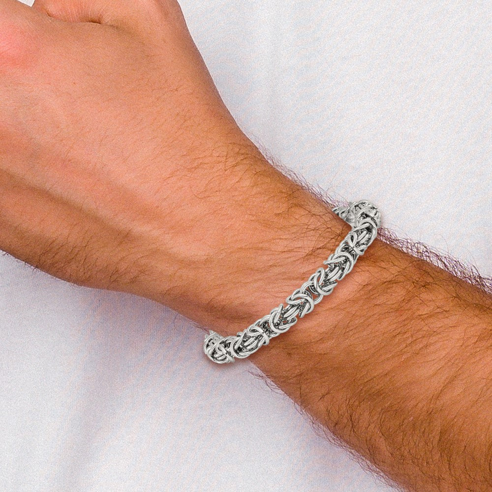 Chisel Stainless Steel Polished 8mm 8.5 inch Fancy Link Bracelet