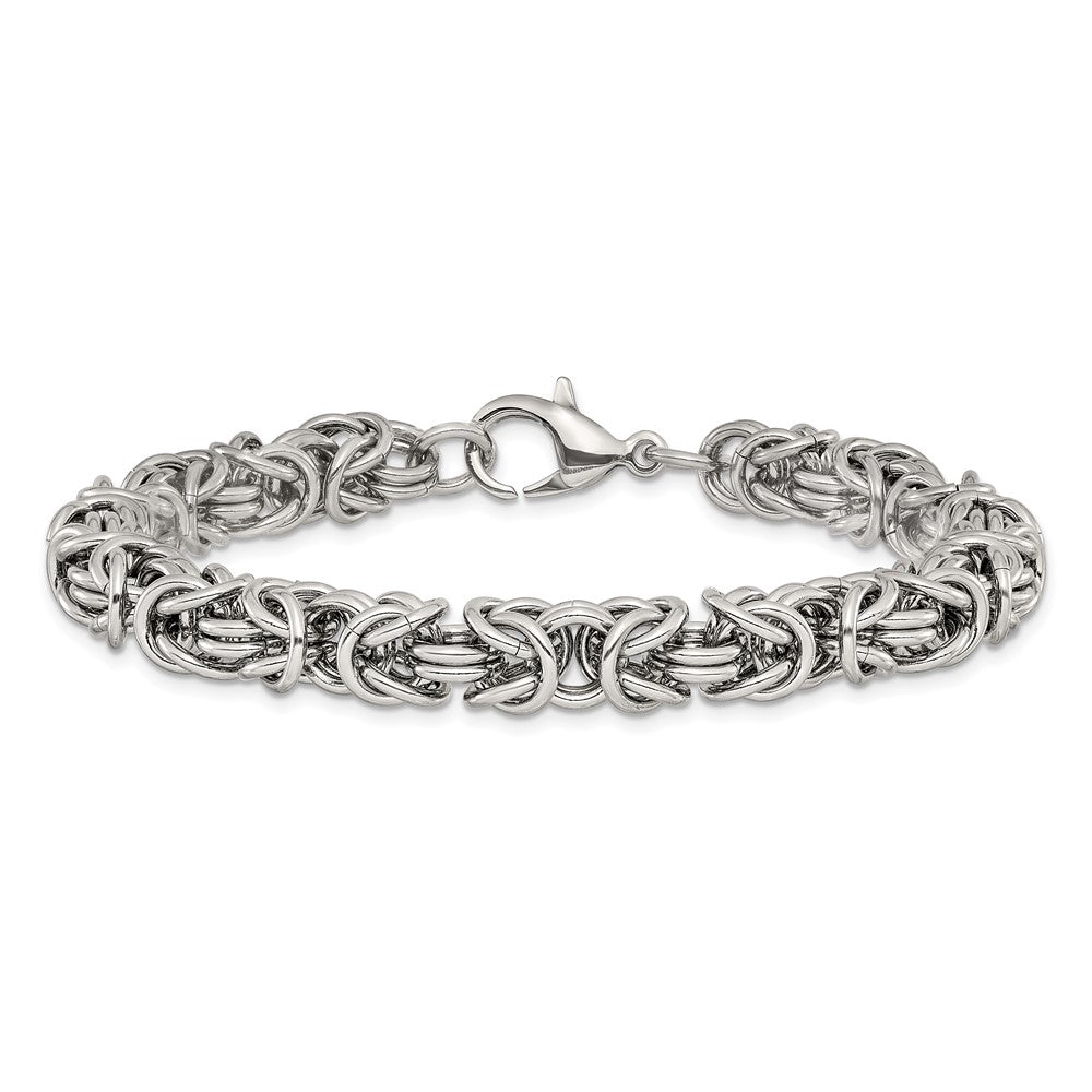 Chisel Stainless Steel Polished 8mm 8.5 inch Fancy Link Bracelet