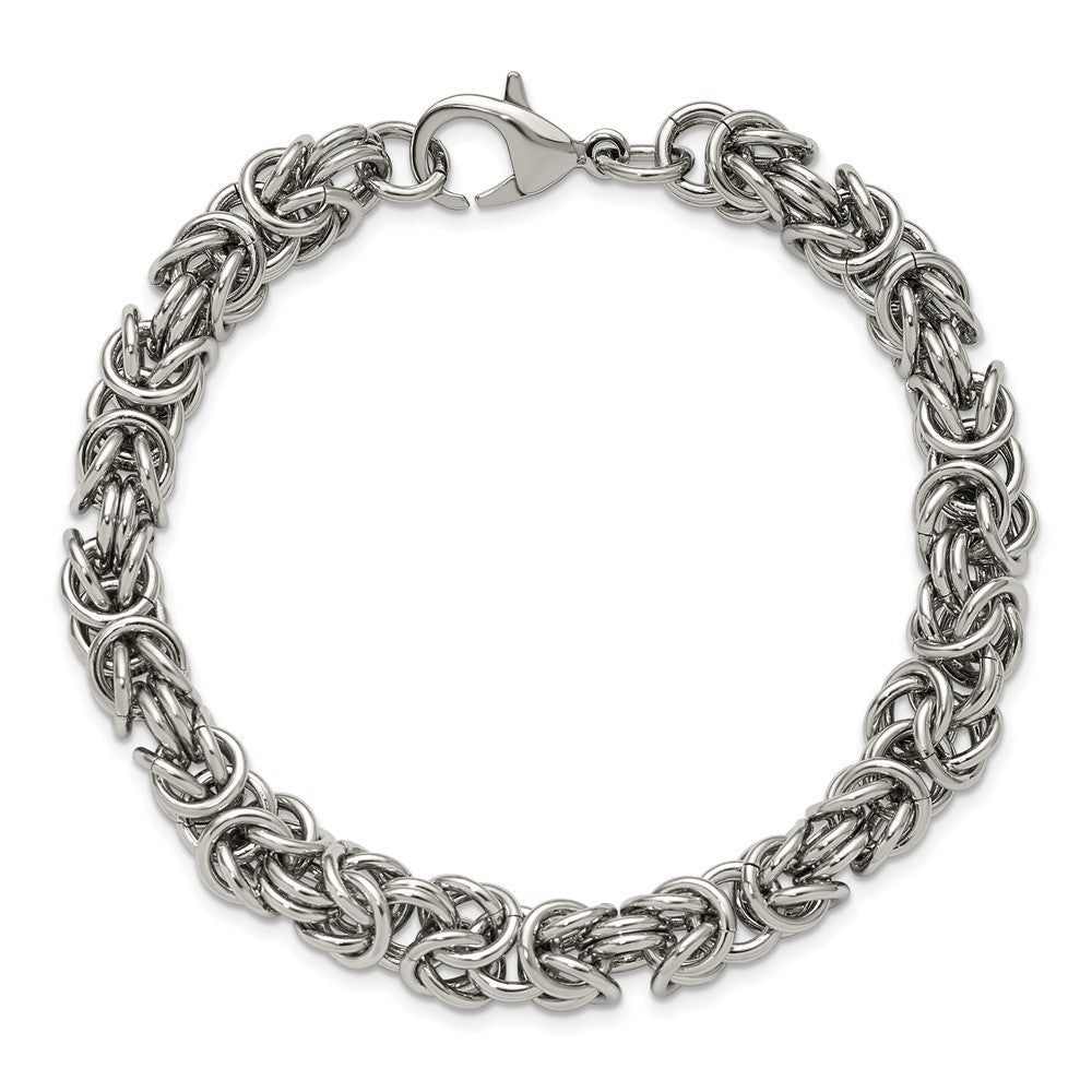 Chisel Stainless Steel Polished 8mm 8.5 inch Fancy Link Bracelet