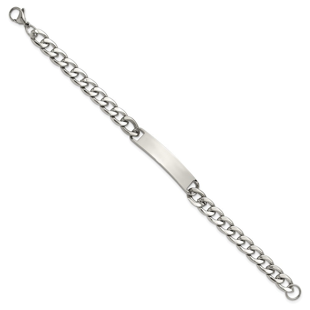 Chisel Stainless Steel Polished Curb Link 7.75 inch ID Bracelet