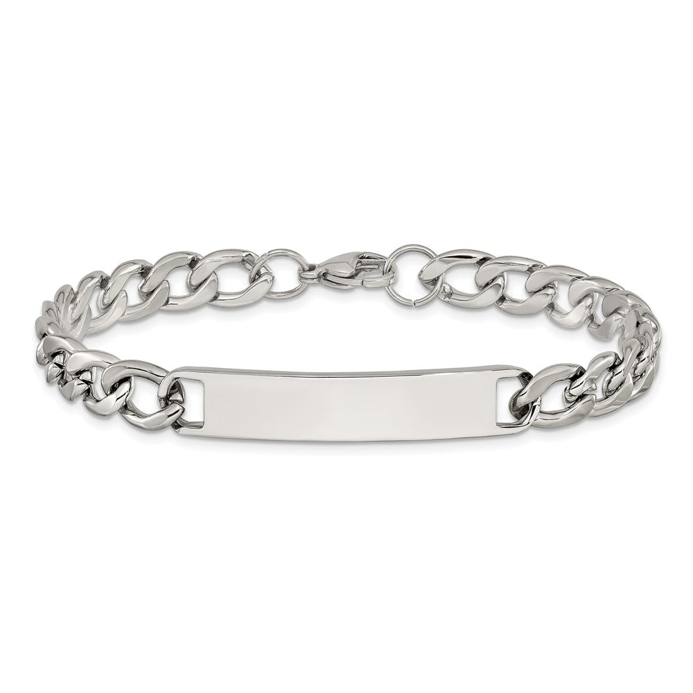 Chisel Stainless Steel Polished Curb Link 7.75 inch ID Bracelet