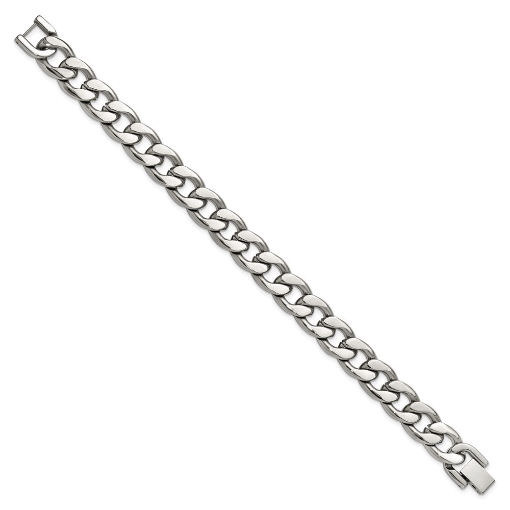 Chisel Stainless Steel Polished 8 inch Curb Link Bracelet