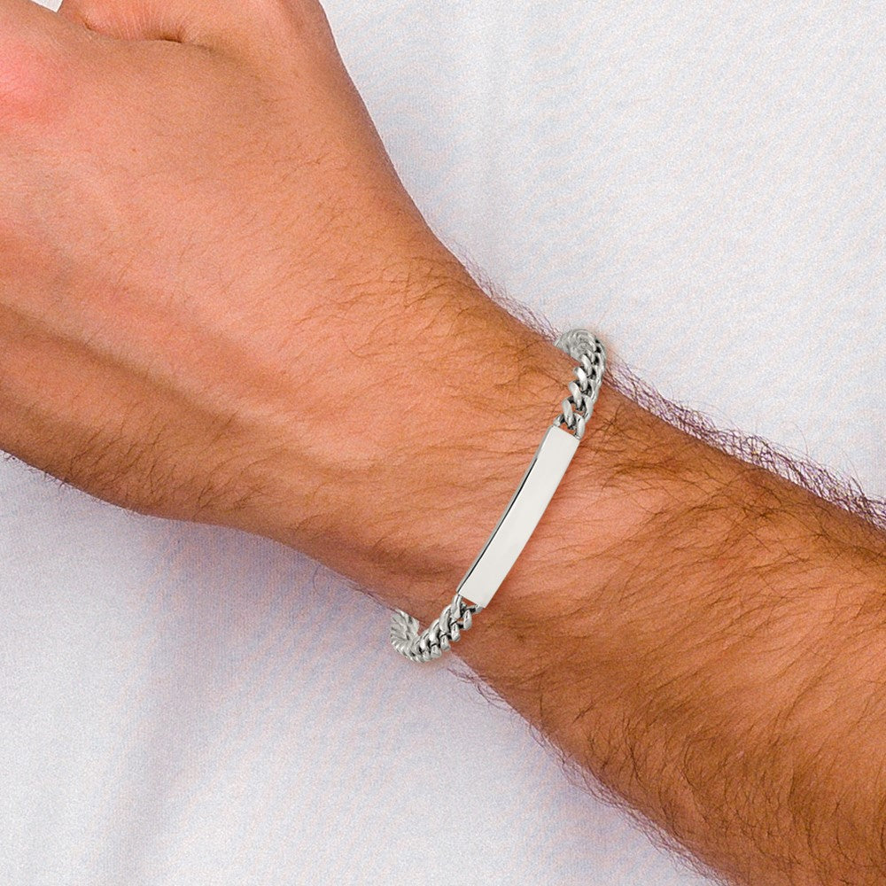 Chisel Stainless Steel Polished Curb Link 8 inch ID Bracelet