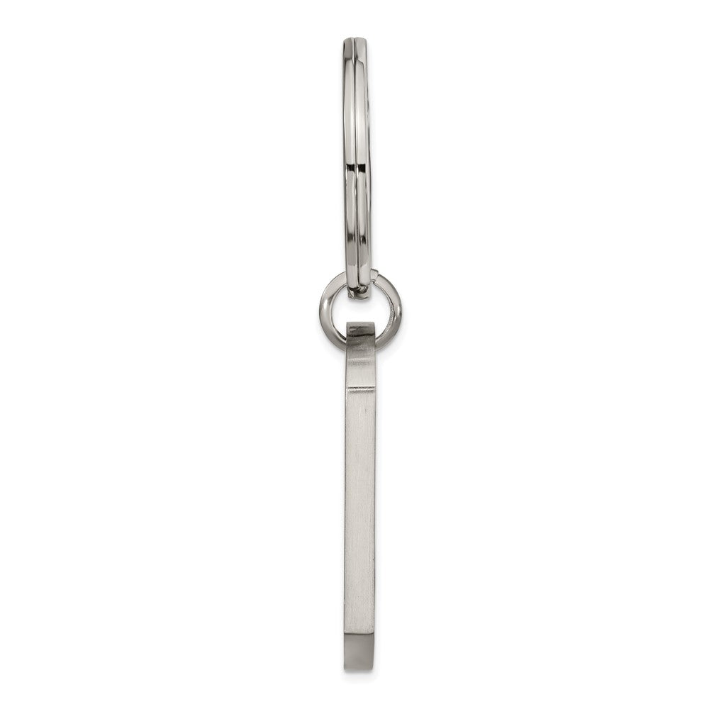 Chisel Stainless Steel Brushed Lasered Dad Key Ring