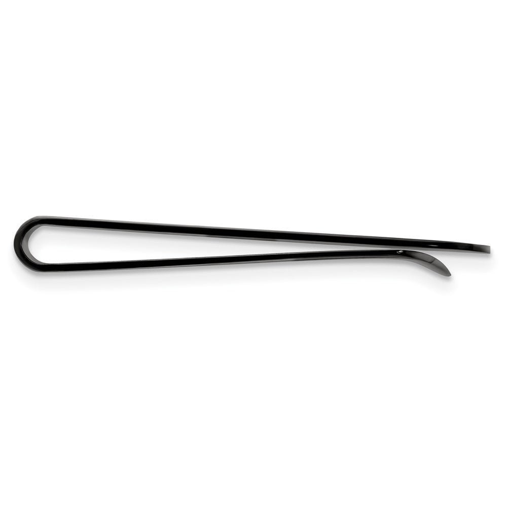Chisel Stainless Steel Brushed Black IP-plated Money Clip