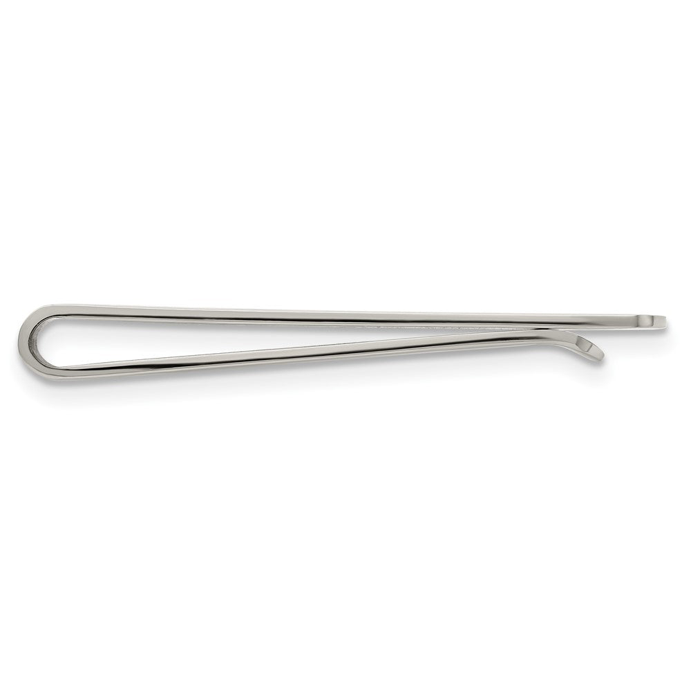 Chisel Stainless Steel Polished Tie Bar / Money Clip
