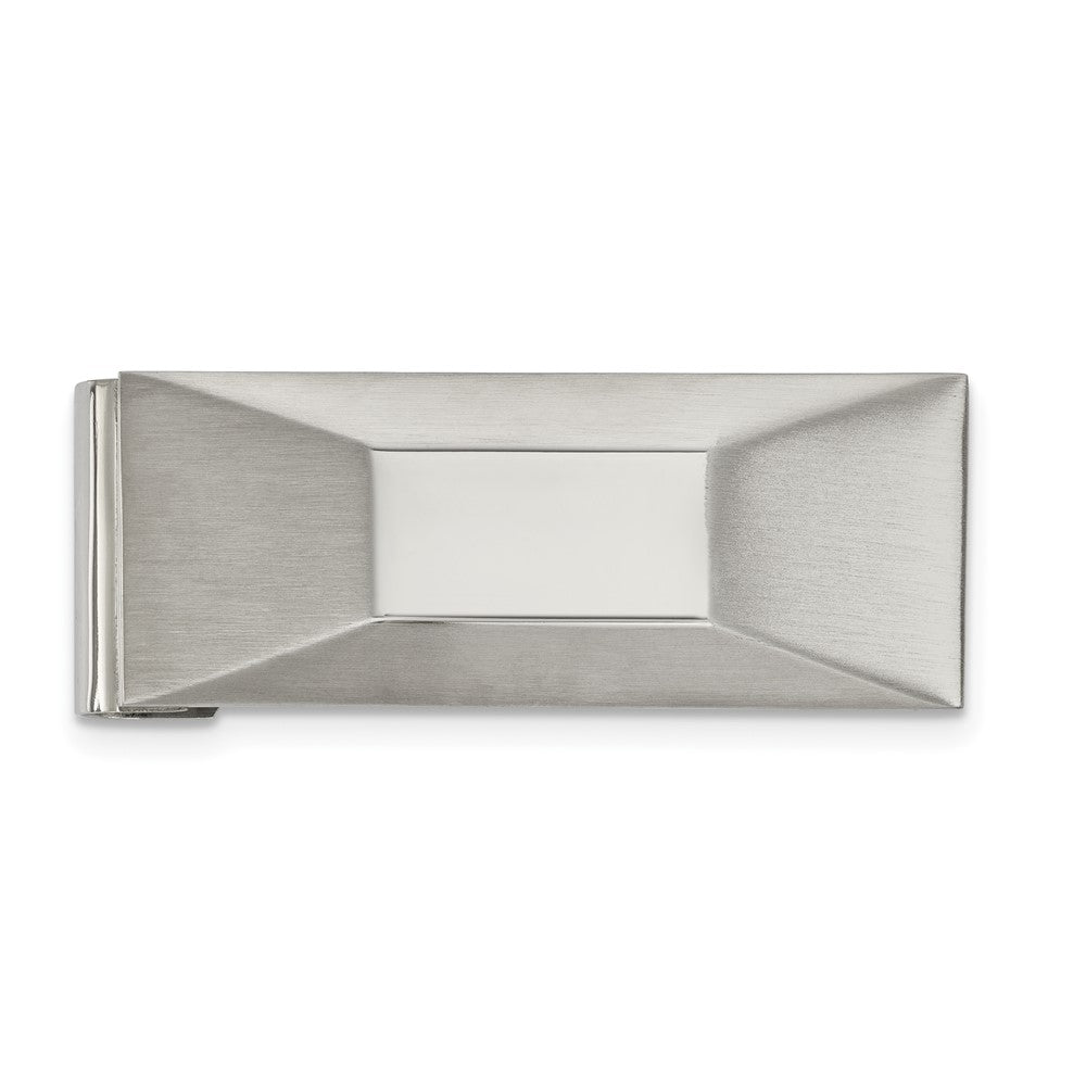 Chisel Stainless Steel Brushed and Polished Money Clip