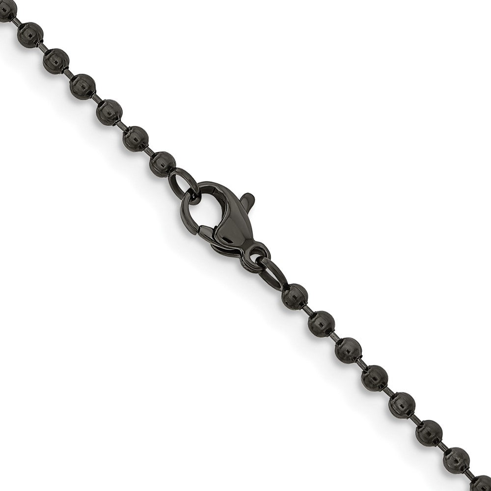 Chisel Stainless Steel Antiqued 2.4mm 30 inch Beaded Ball Chain