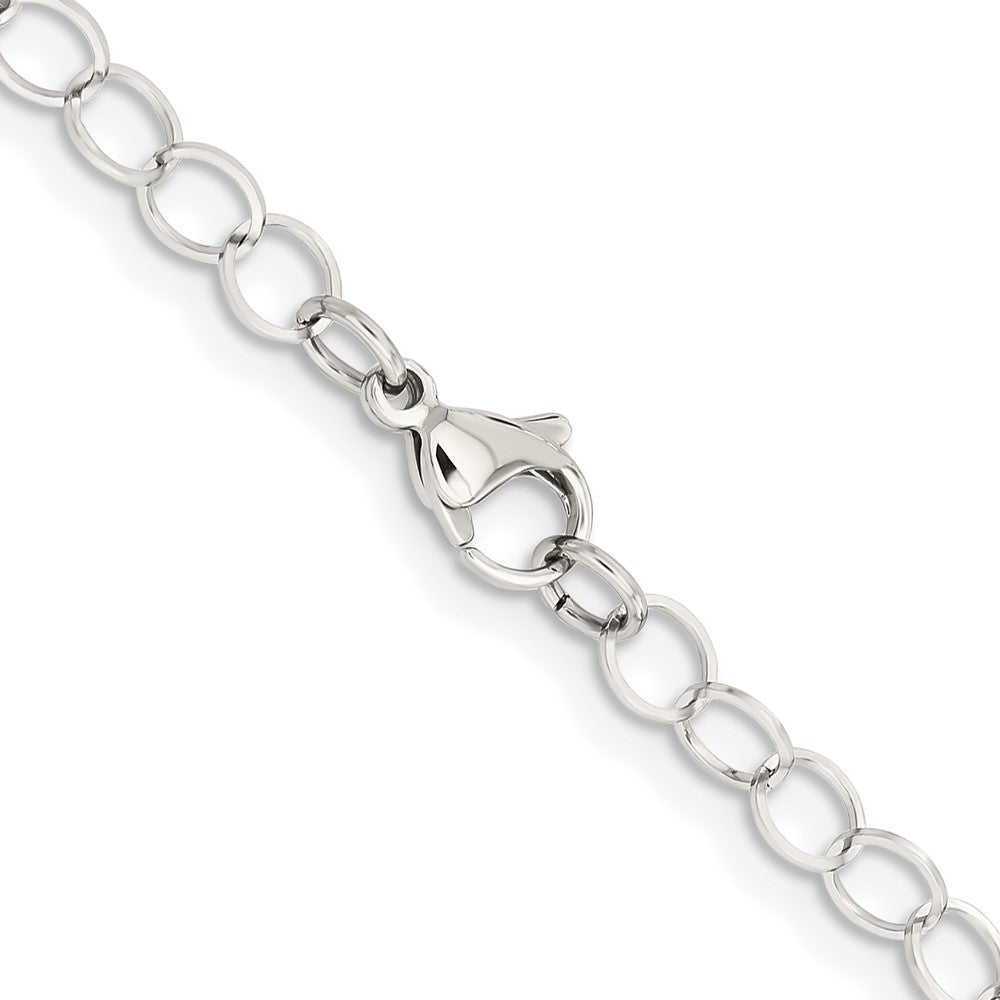 Chisel Stainless Steel Polished 6mm 24 inch Circle Link Necklace