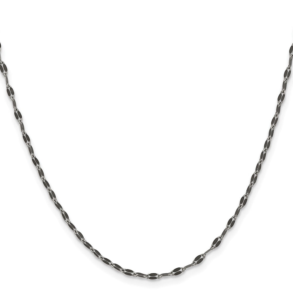 Chisel Stainless Steel Oxidized 2.5mm 20 inch Fancy Chain