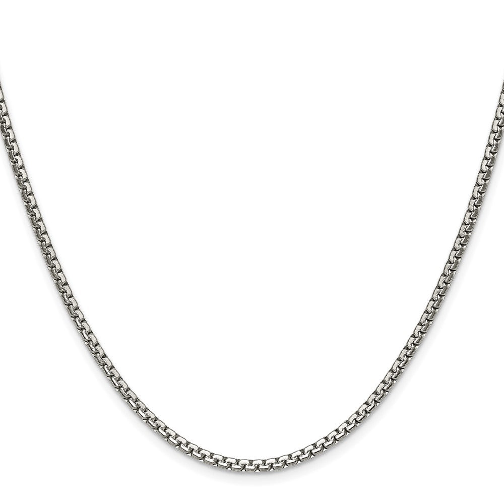 Chisel Stainless Steel Polished 2.5mm 20 inch Fancy Box Chain