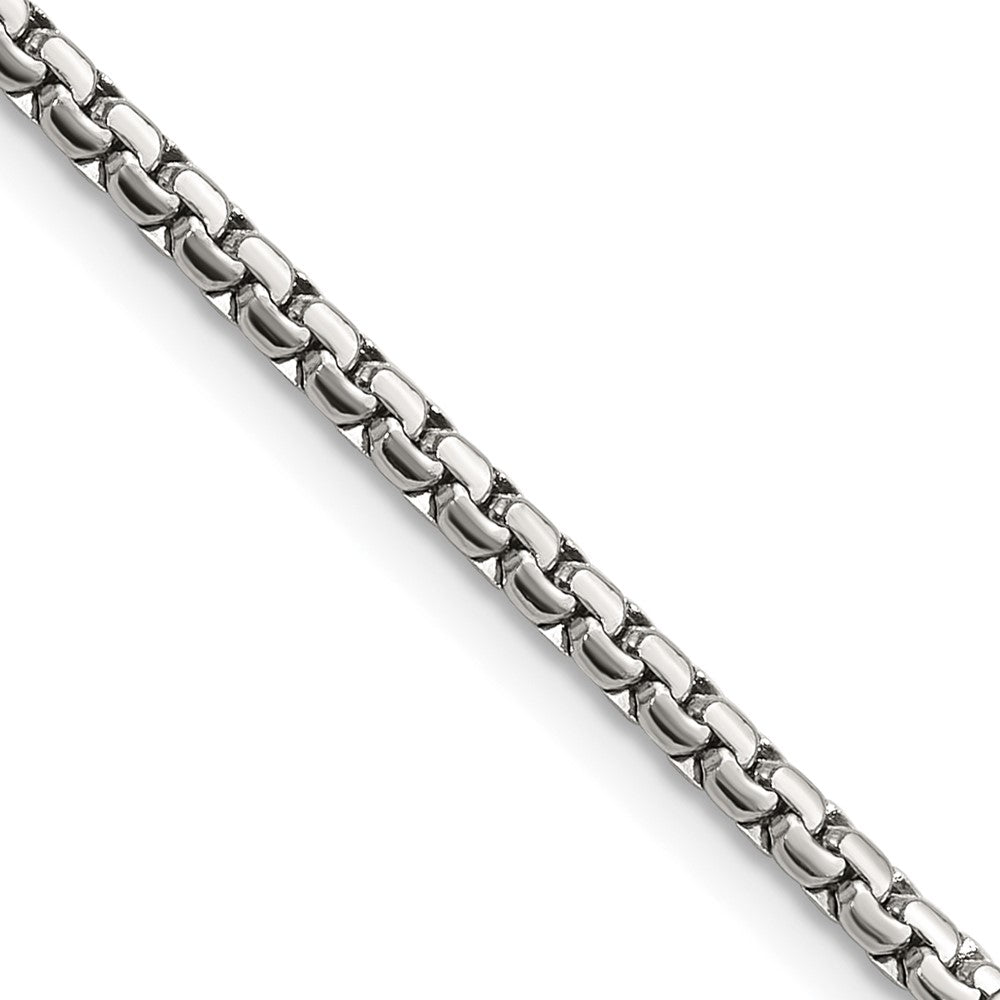 Chisel Stainless Steel Polished 2.5mm 16 inch Fancy Box Chain