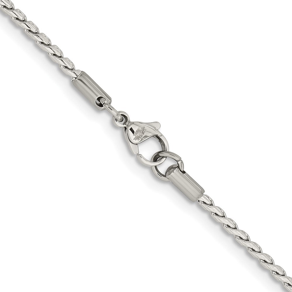 Chisel Stainless Steel Polished 2.5mm 20 inch Fancy Link Chain