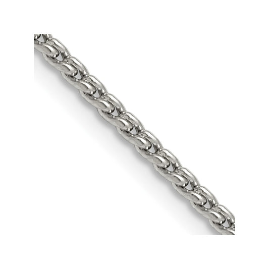 Chisel Stainless Steel Polished 2.5mm 18 inch Fancy Link Chain