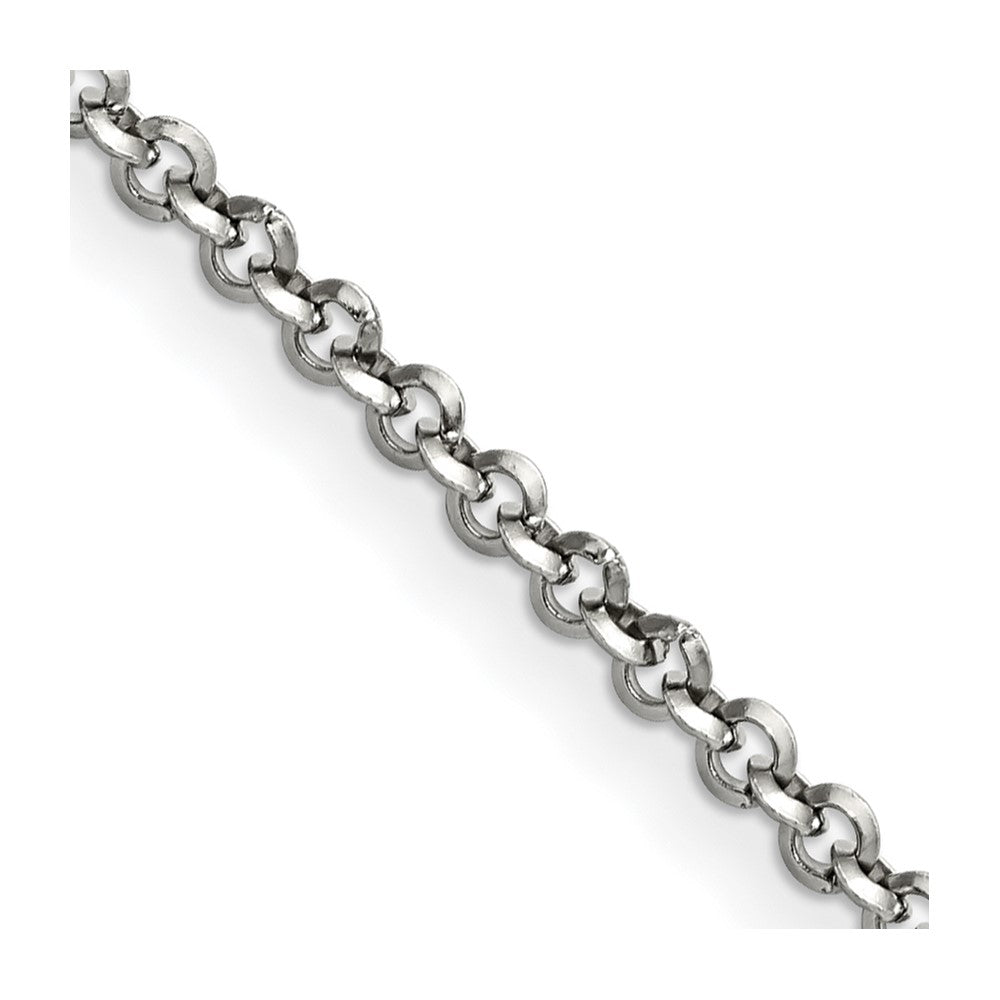 Chisel Stainless Steel Polished 3.2mm 18 inch Rolo Chain