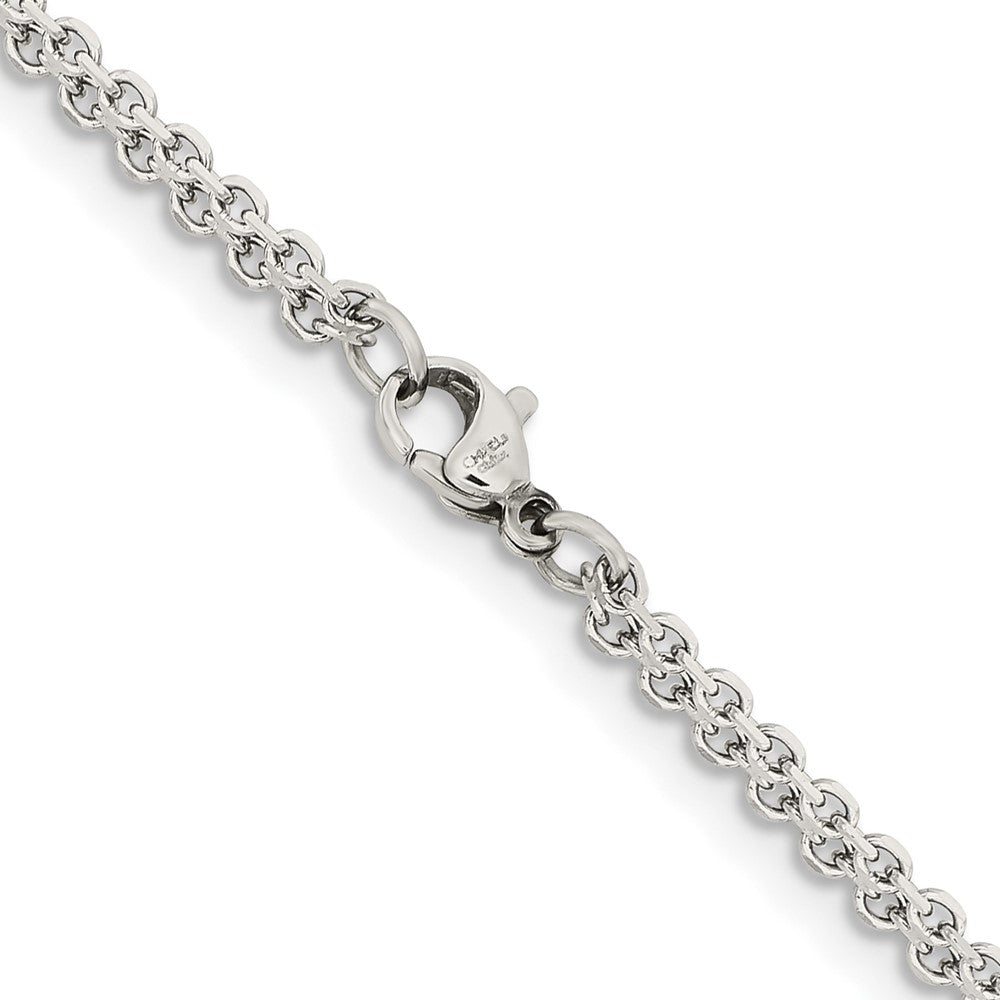 Chisel Stainless Steel Polished 3.1mm 18 inch Bismark Chain