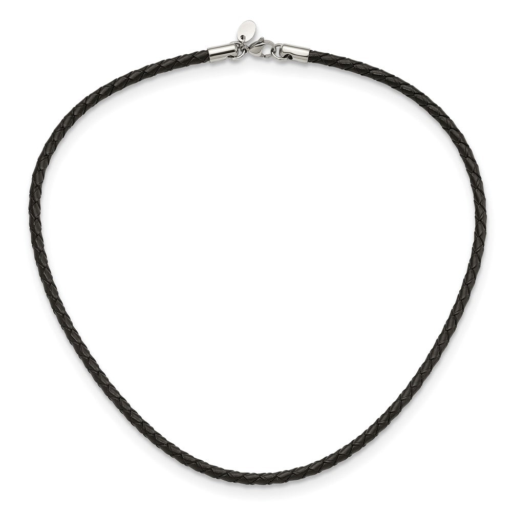 Chisel 4mm Genuine Leather Weave 20 inch Necklace