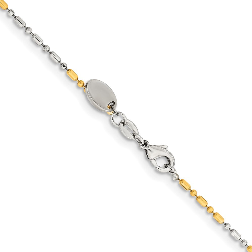 Chisel Two-tone Brass 1.2mm 20 inch Fancy Chain
