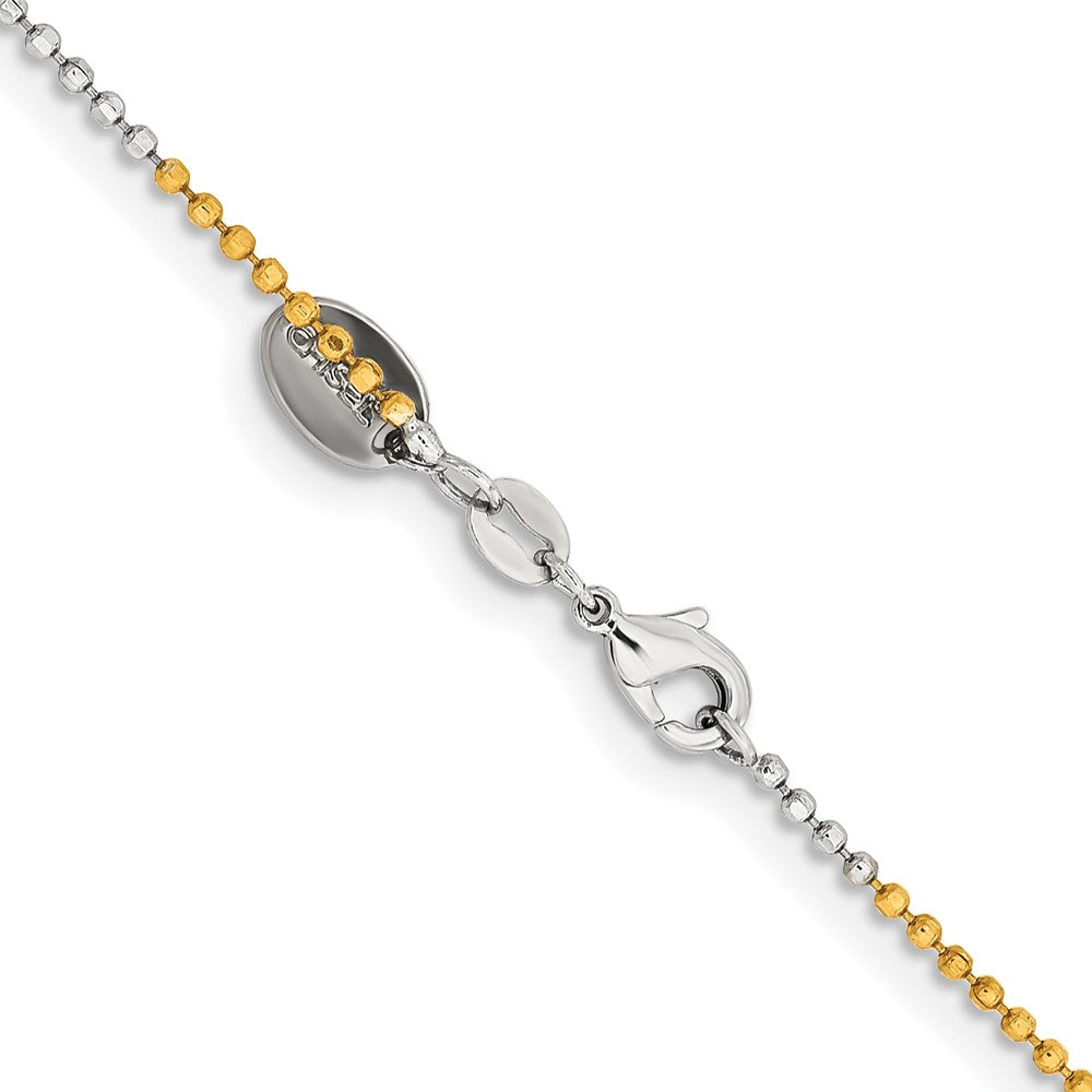 Chisel Two-tone Brass 1.5mm 18 inch Ball Chain