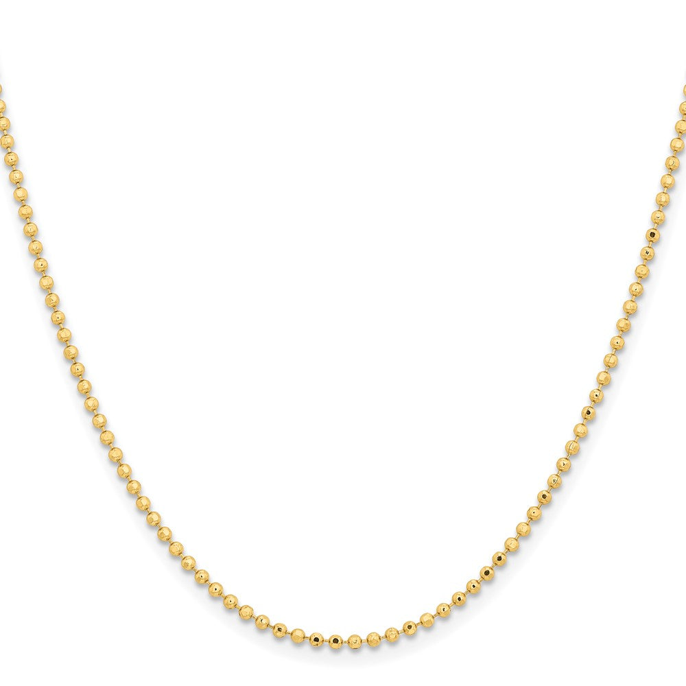 Chisel Gold-tone Brass 2.00mm Plated 24 inch Ball Chain