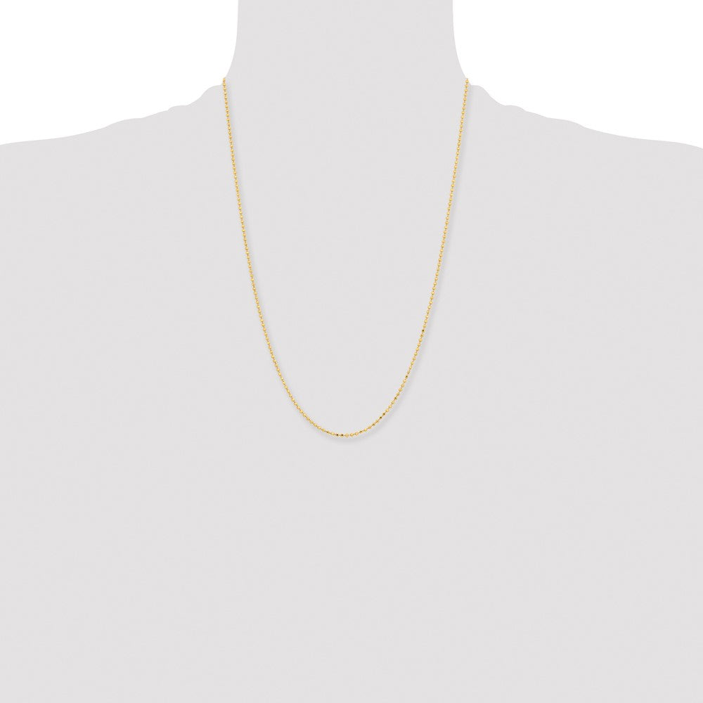 Chisel Gold-tone Brass 2.00mm Plated 24 inch Ball Chain