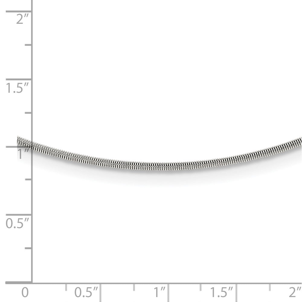 Chisel Stainless Steel Polished and Textured 16 inch Necklace