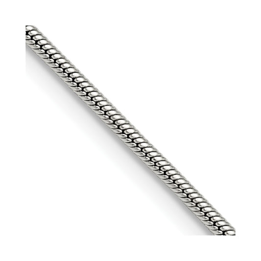 Chisel Stainless Steel Polished 2mm 22 inch Snake Chain
