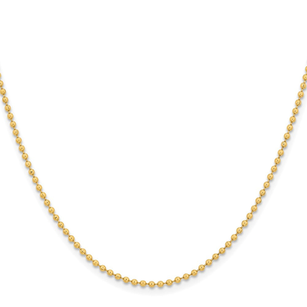 Chisel Stainless Steel Polished Yellow IP-plated 2mm 24 inch Ball Chain
