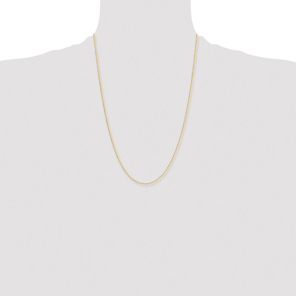 Chisel Stainless Steel Polished Yellow IP-plated 2mm 24 inch Ball Chain