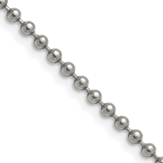 Chisel Stainless Steel Polished 3mm 20 inch Ball Chain