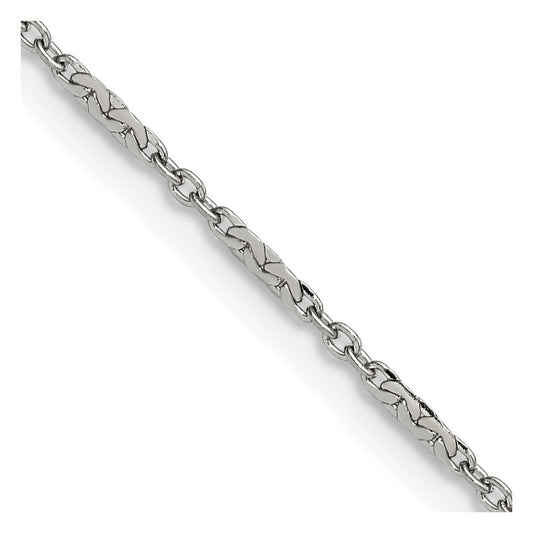 Chisel Stainless Steel Polished 1.8mm 18 inch Fancy Link Chain