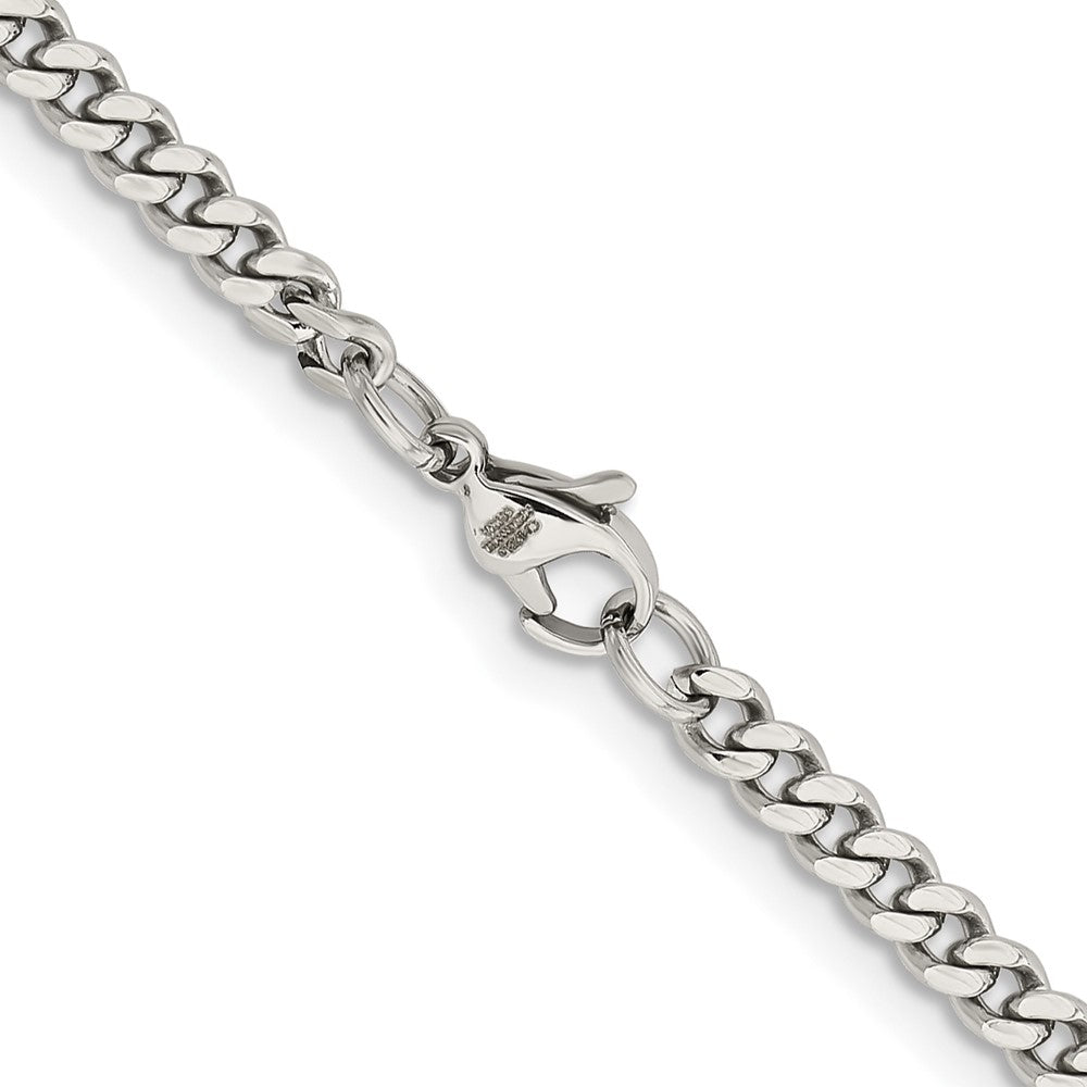 Chisel Stainless Steel Polished 4mm 22 inch Curb Chain